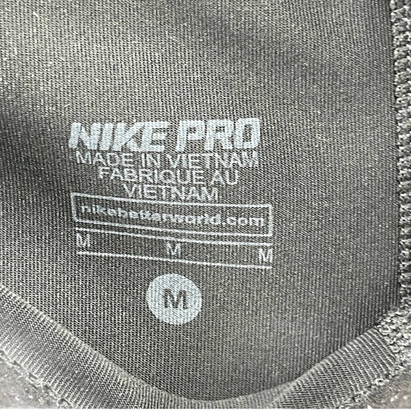 Nike Pro Womens Black Stretch Cropped Capri Athletic Spandex Leggings Size M - Picture 7 of 8